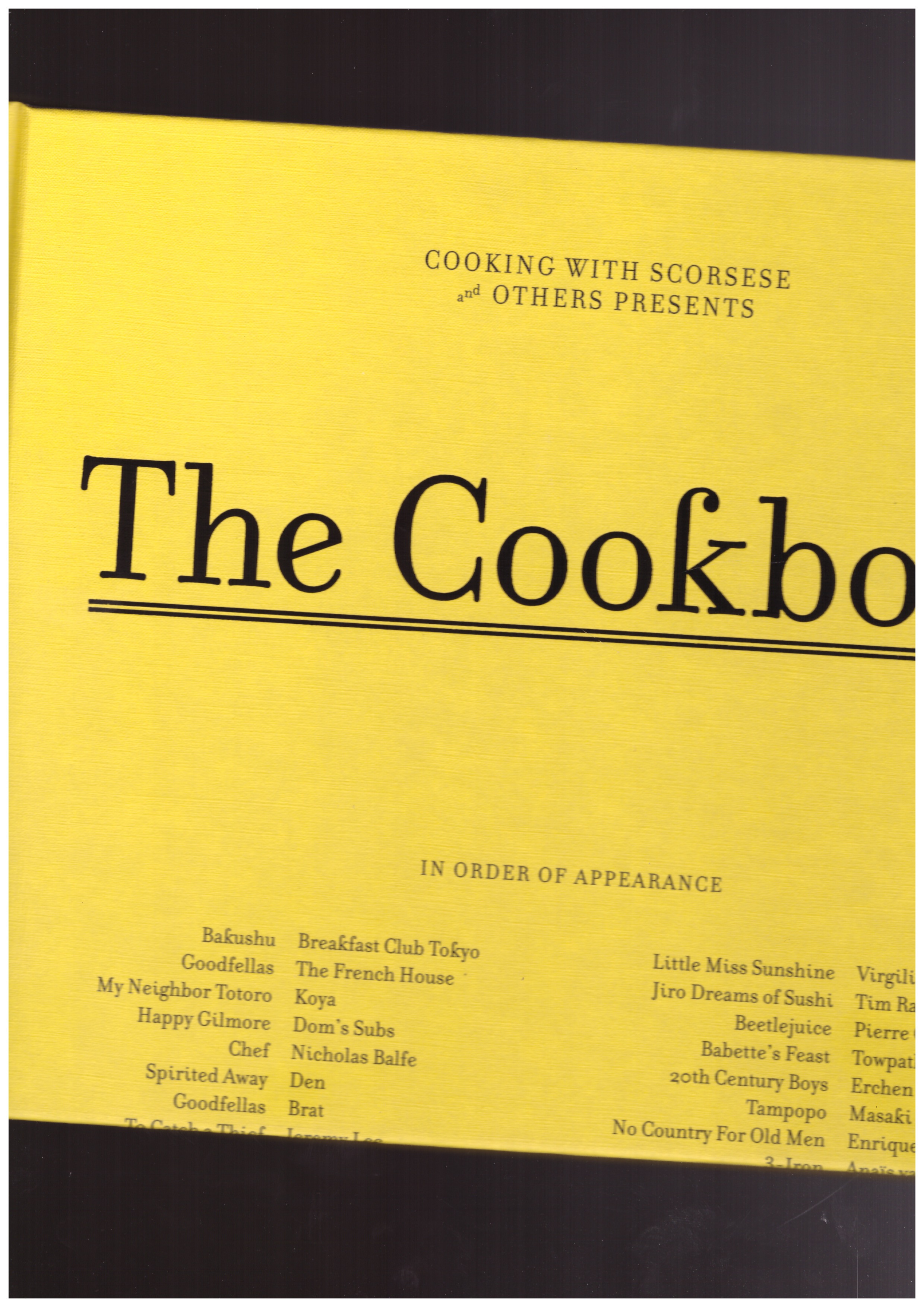 HATO (ed.) - Cooking with Scorsese: The Cookbook